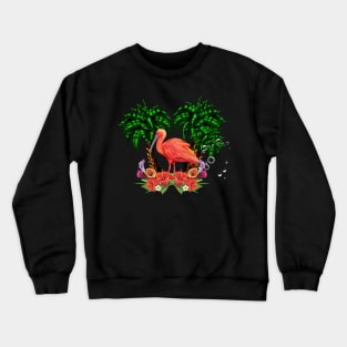 Wonderful tropical scarlet ibis Crewneck Sweatshirt